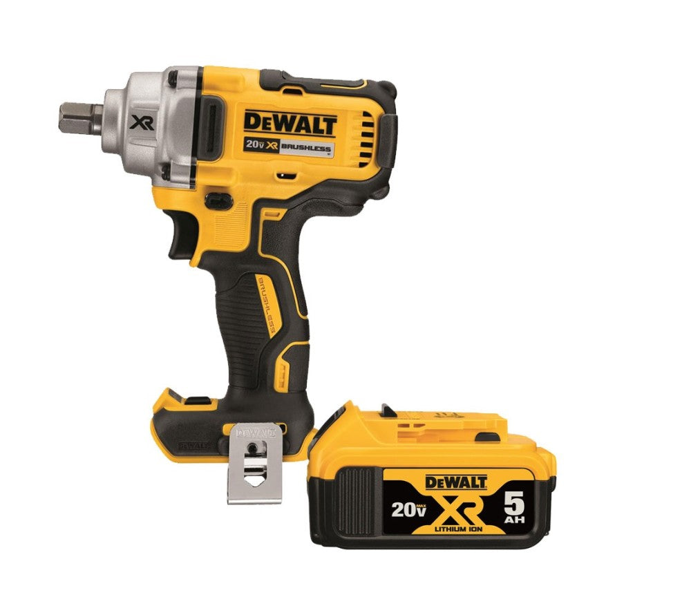 DEWALT 20V MAX XR 1/2" Impact Wrench with 20V Max 5Ah Battery DCF894BDCB205 from DEWALT