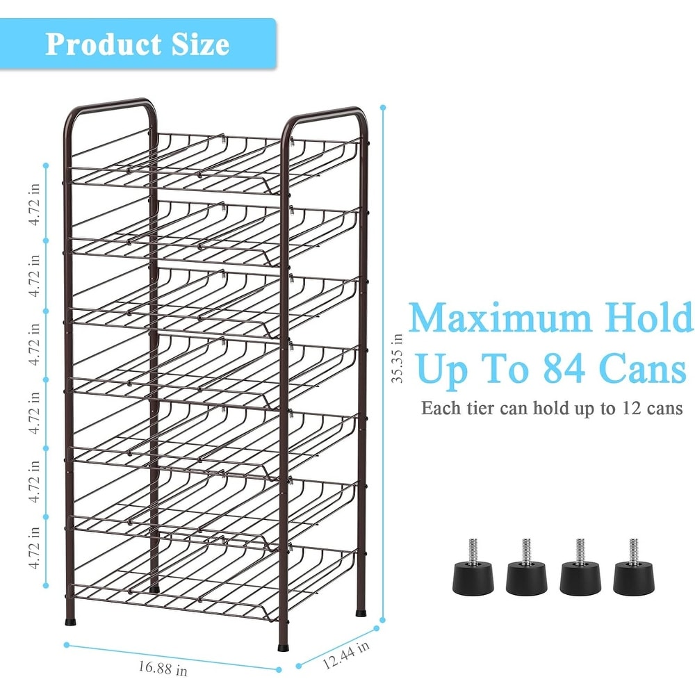 Can Organizer for Pantry 7 tier