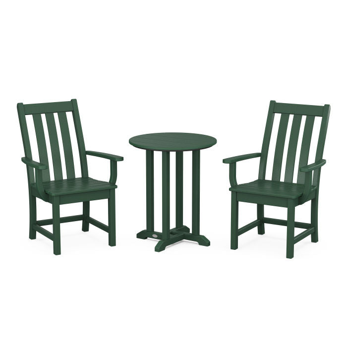 Polywood Vineyard 3-Piece Round Dining Set PWS1318-1