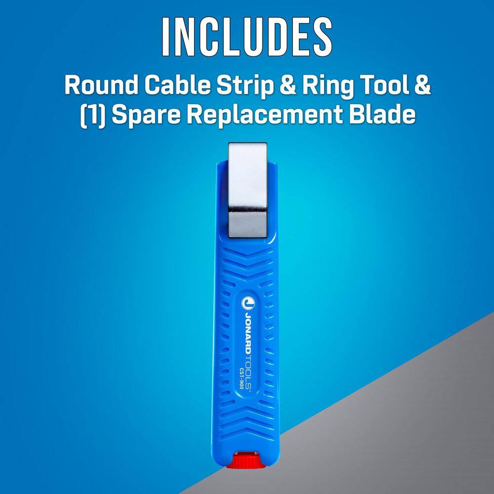 JONARD TOOLS Round Cable Strip  Ring Tool for Telephone Network and Electrical Cable 8-28 mm CST-900