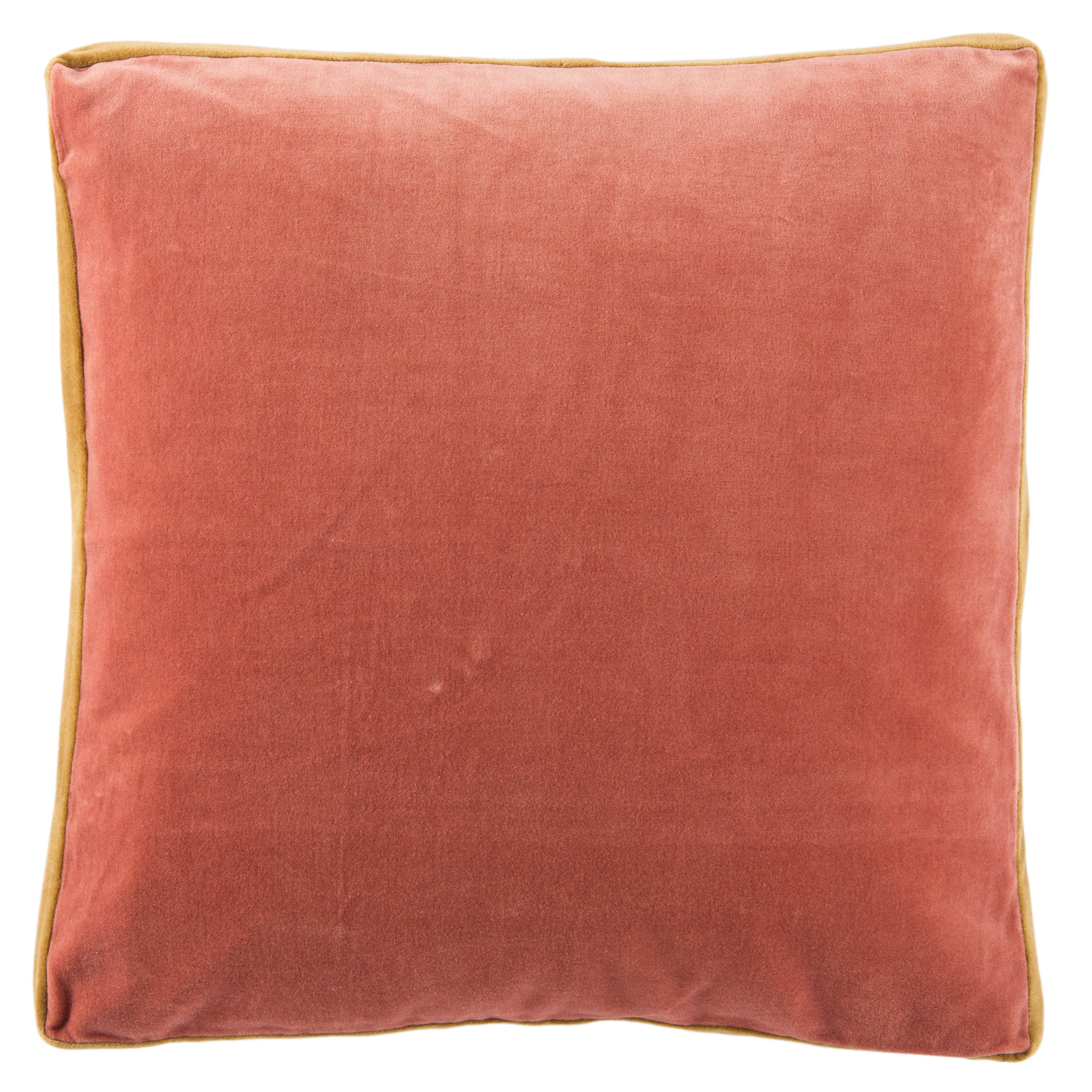 Bryn Solid Pink & Gold Pillow