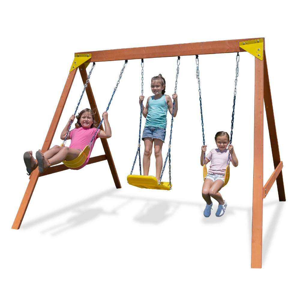 SPORTSPOWER Brighton Wooden Swing Set WP-728