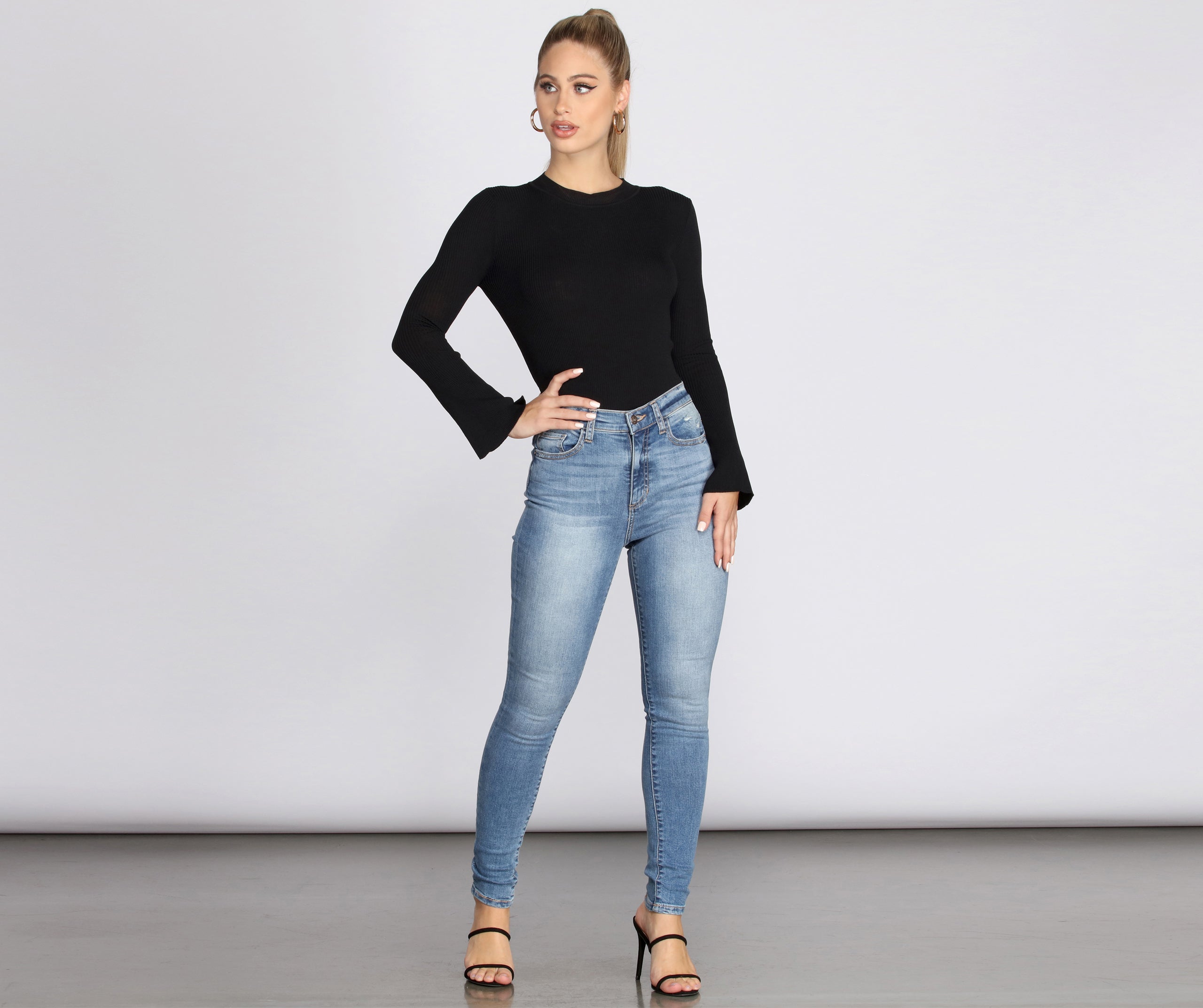 High Rise Clean Skinny Jeans