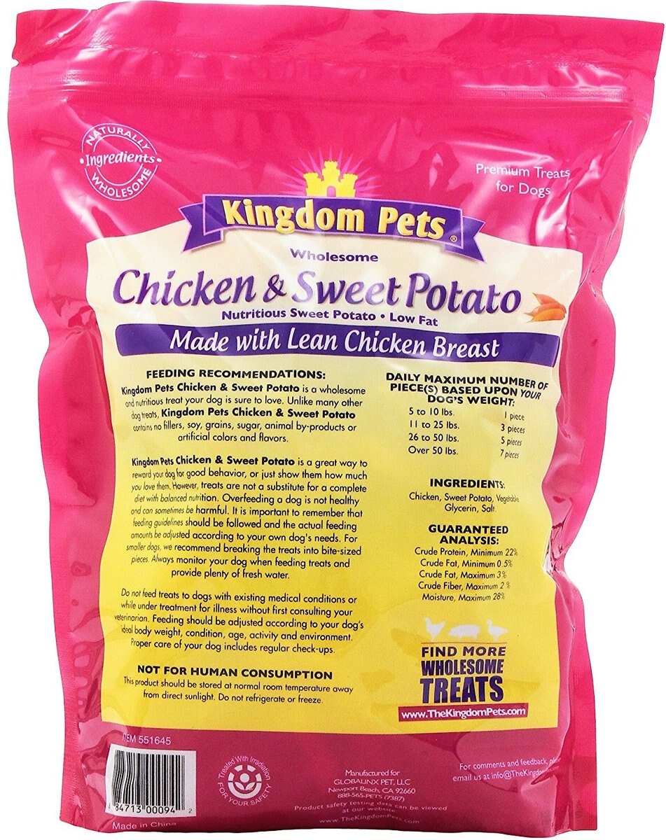 Kingdom Pets Chicken and Sweet Potato Jerky Twists Dog Treats