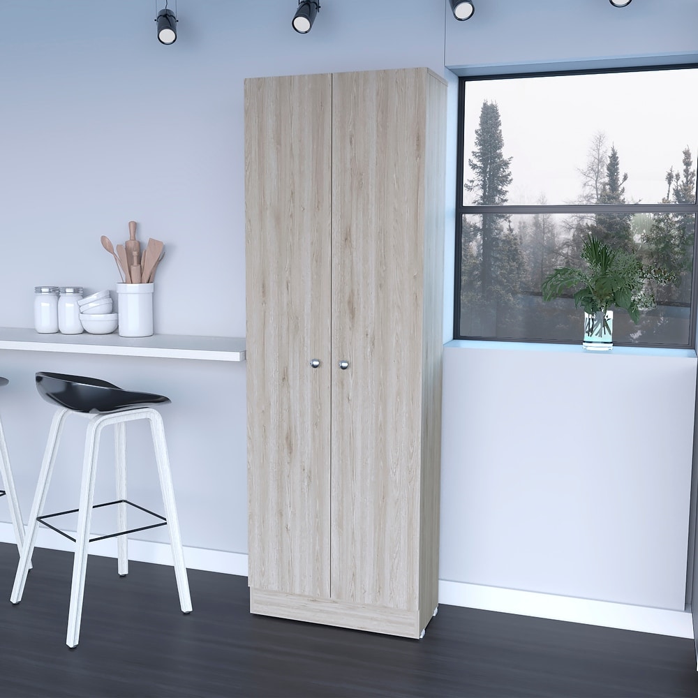 Simple Rectangle 2 Door Storage Tall Cabinet