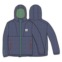 Pinegrove Recycled Polartec® Fleece Hoodie - Dark Denim Marl