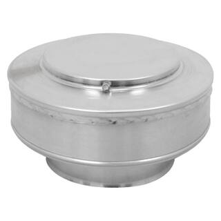 Active Ventilation 6 in. Dia. Aluminum Vent Pipe Cap in Mill Finish VPC-6