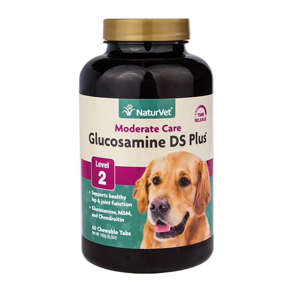 NaturVet Moderate Care Glucosamine DS Level 2 Max Formula Dog and Cat Ta