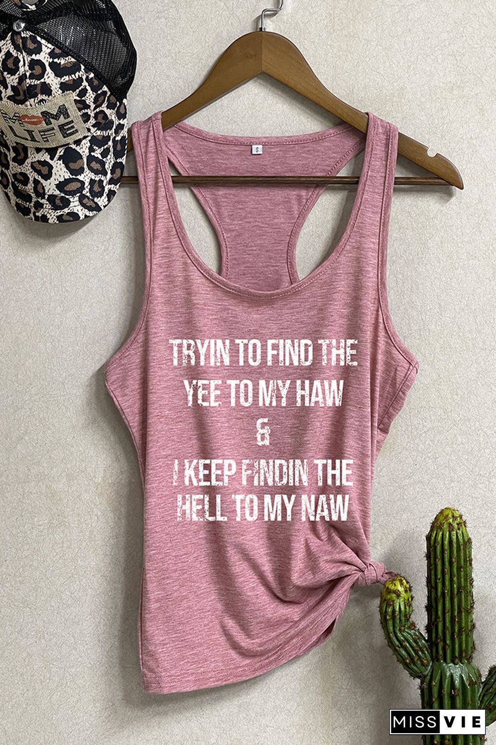 Tryin to Find the Yee to My Haw Sleeveless Tank Top Wholesale