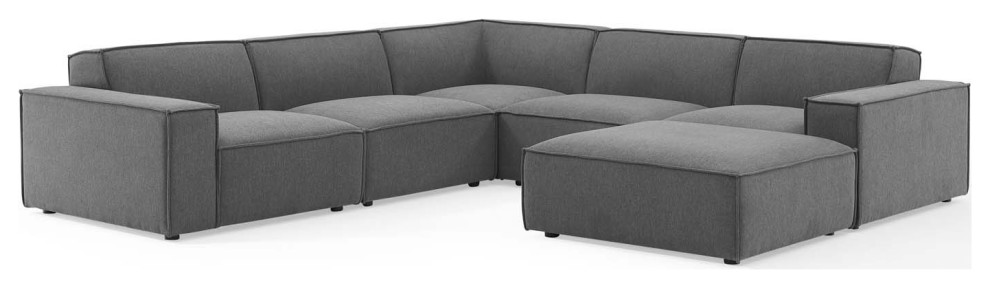 Restore 6 Piece Sectional Sofa   Transitional   Sectional Sofas   by Morning Design Group  Inc  Houzz