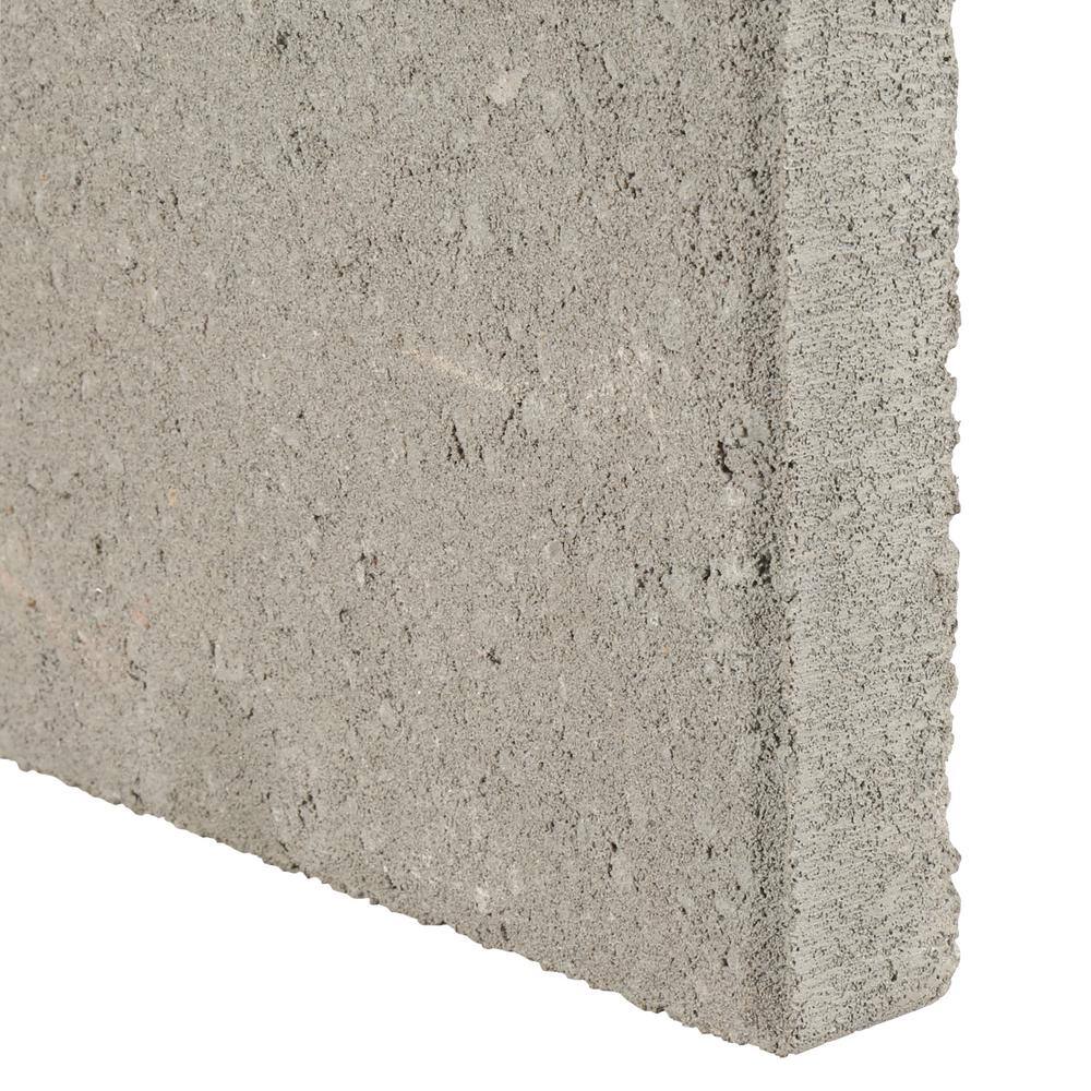 Pavestone 12 in. x 12 in. x 1.5 in. Pewter Square Concrete Step Stone 71200