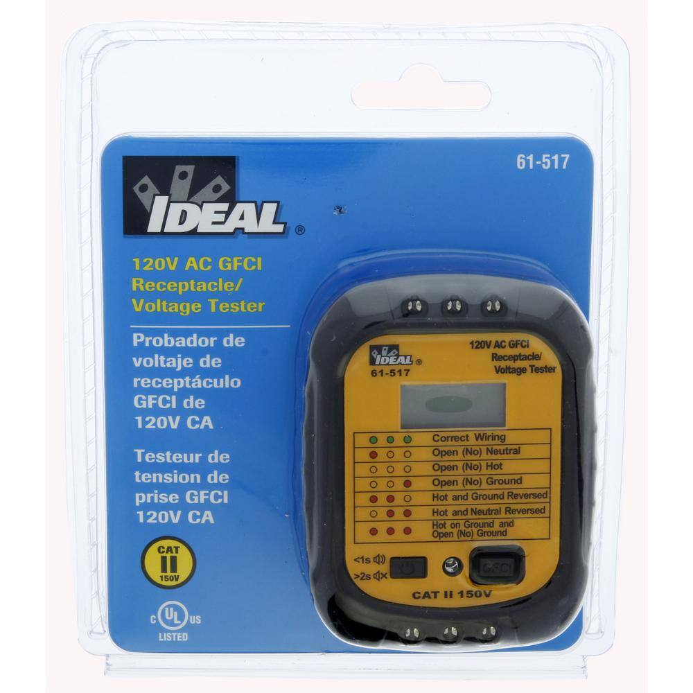 IDEAL GFCI ReceptacleVoltage Tester 61-517