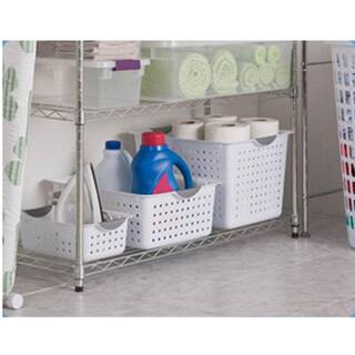 Sterilite Medium and Small Ultra Plastic Storage Bin Organizer Basket (12-Pack) 12 x 16248006 + 12 x 16228012