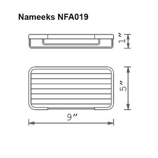 Nameeks General Hotel Wall Mounted Shower Basket in Chrome Nameeks NFA019