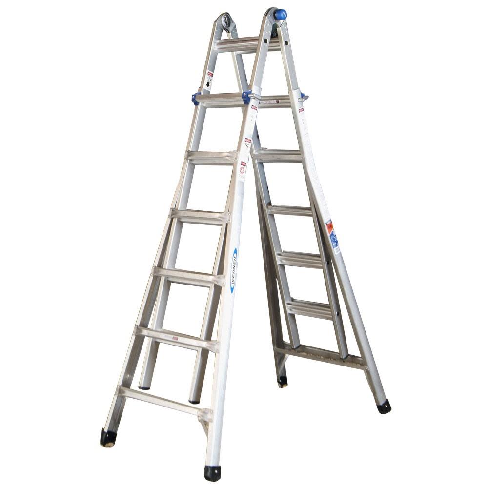 26-ft Aluminum 300-lb Telescoping Type IA Multi-Position Ladder