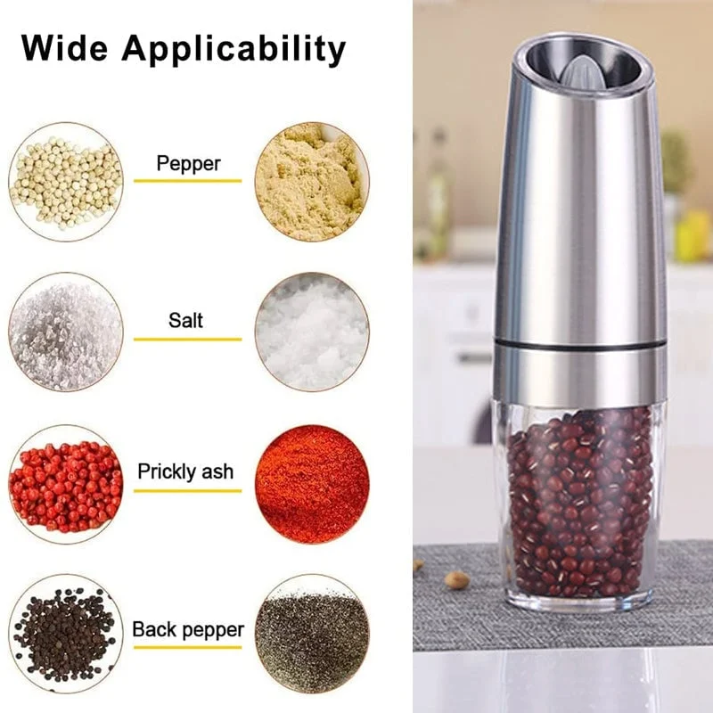 🔥🔥🌲Christmas Sale 49% OFF - Automatic Electric Gravity Induction Salt & Pepper Grinder - BUY 2 GET FREE SHIPPING