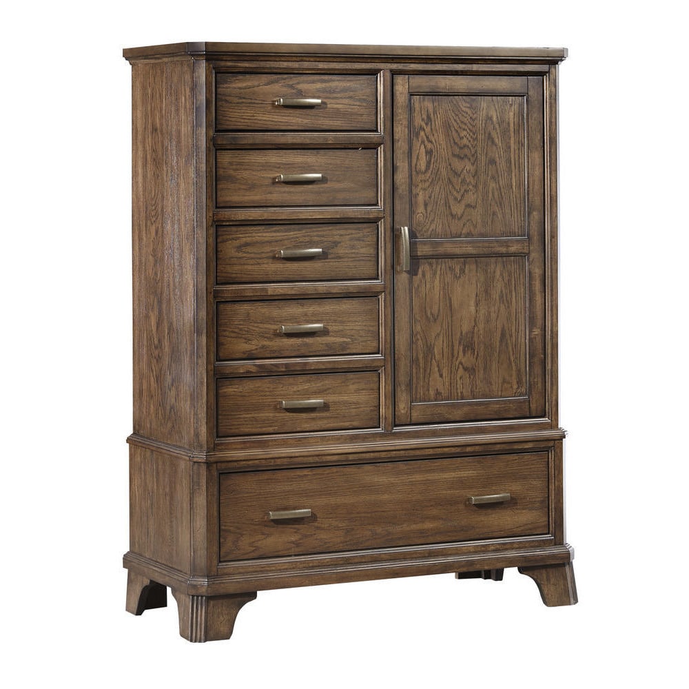 Intercon Furniture Telluride Bedroom 6-Drawer Wood Gentleman's Chest in Oak