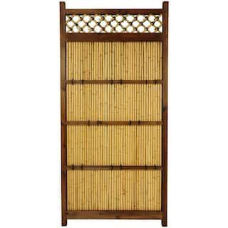 Oriental Furniture 75 in. Bamboo Garden Fence WD99080-6x3