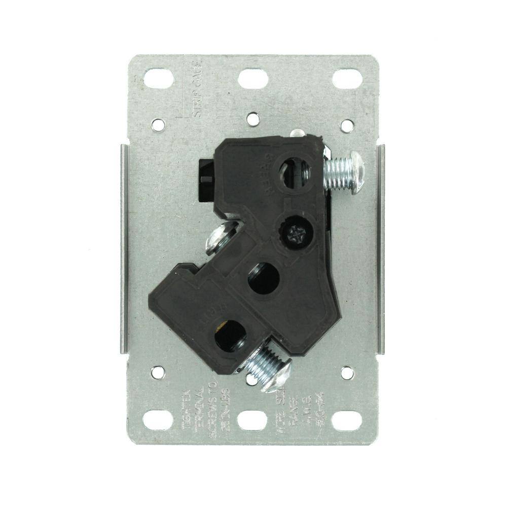 Leviton 30 Amp Flush Mount Shallow Single Outlet Black R10-07313-S00