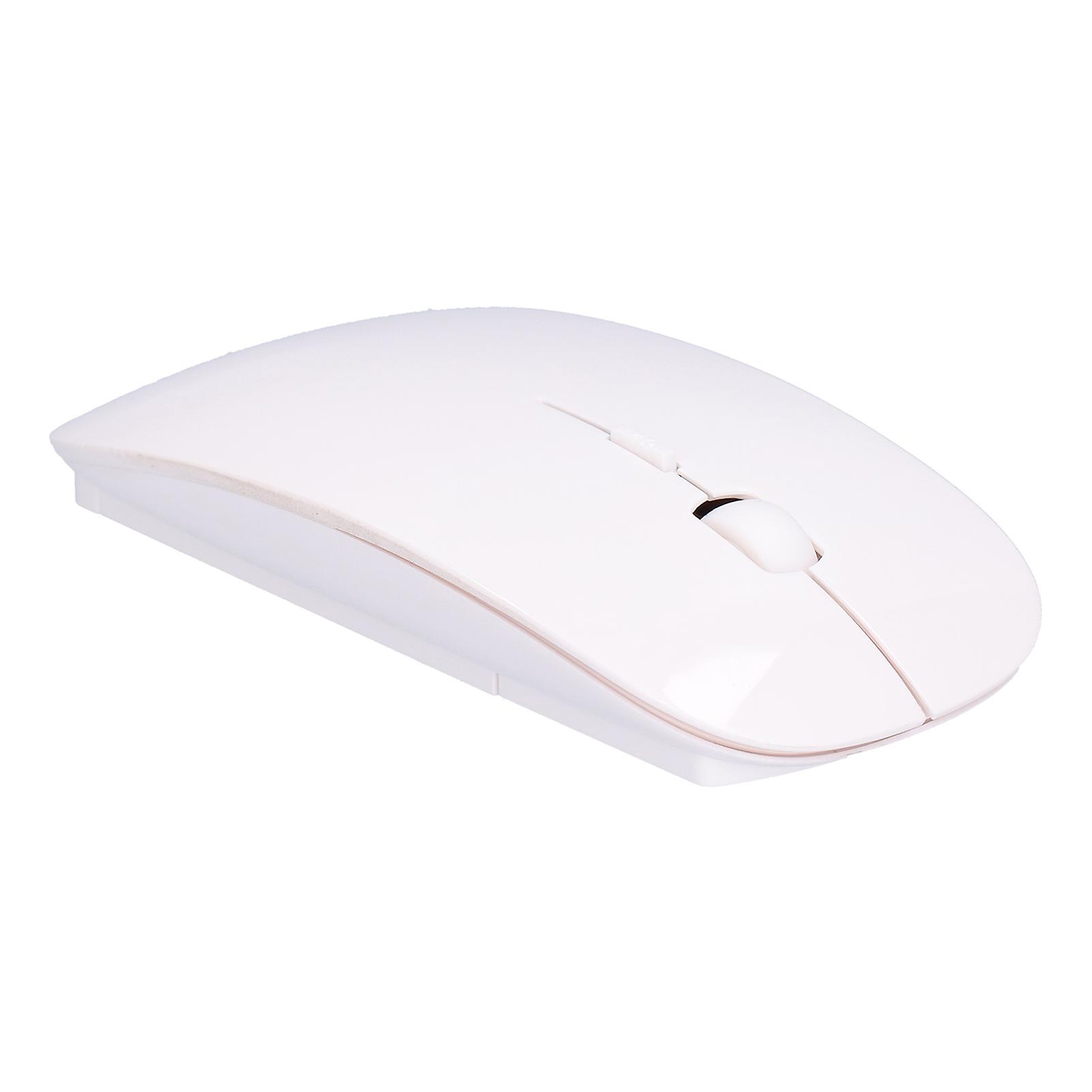 Wireless Mouse Smart Slim Portable 2.4g Cordless Mouse With Usb Receiver For Office Laptop Computer Tabletwhite