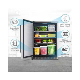 NewAir 24 in. 5.3 cu. ft. Commercial Built-in Beverage Refrigerator in Stainless Steel ​NCR053SS00