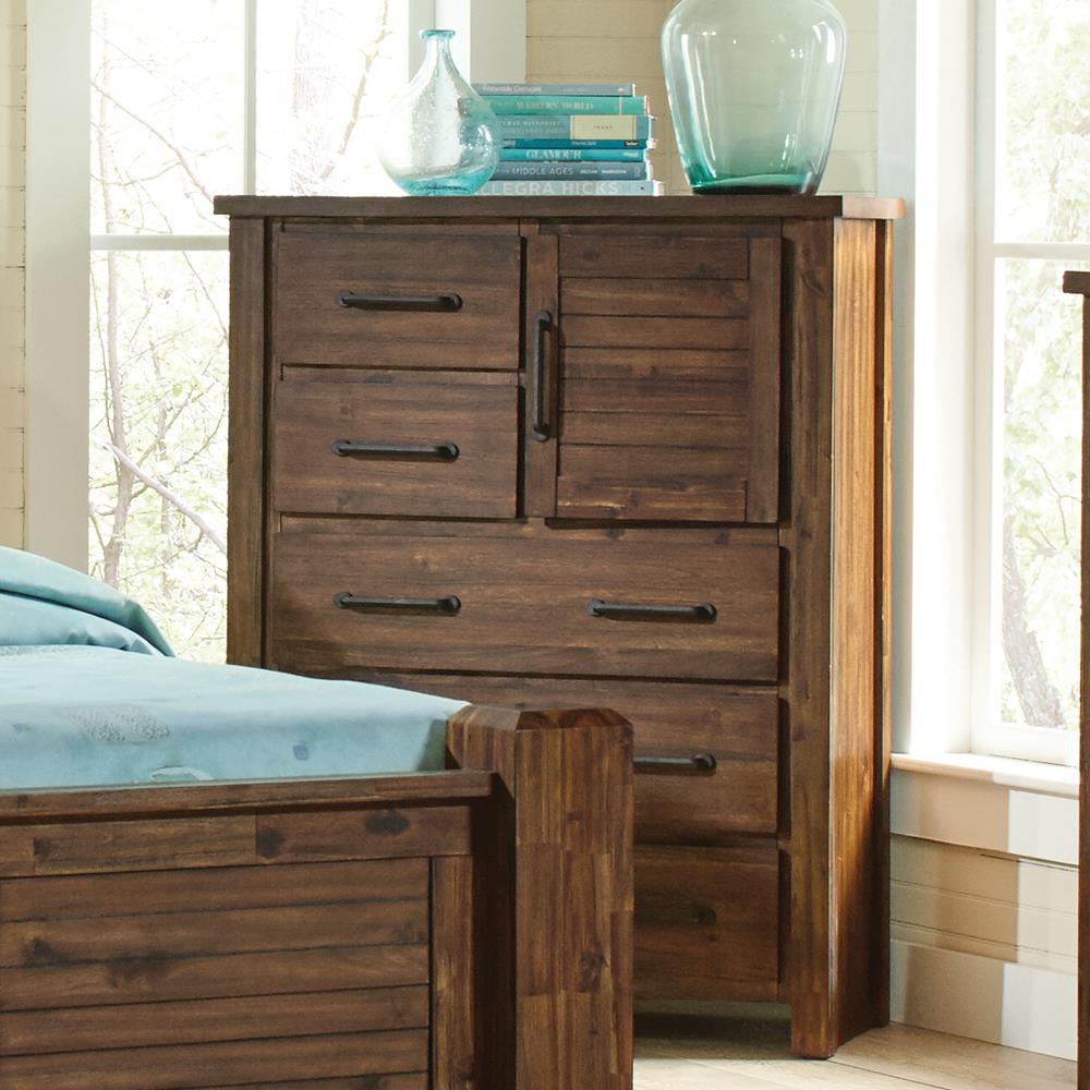 Sutter Creek 5-drawer Chest Vintage Bourbon