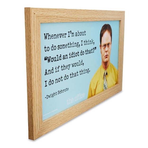 Silver Buffalo The Office Dwight Schrute Quote Wood Sign Wall Art 10 X 18 Inches