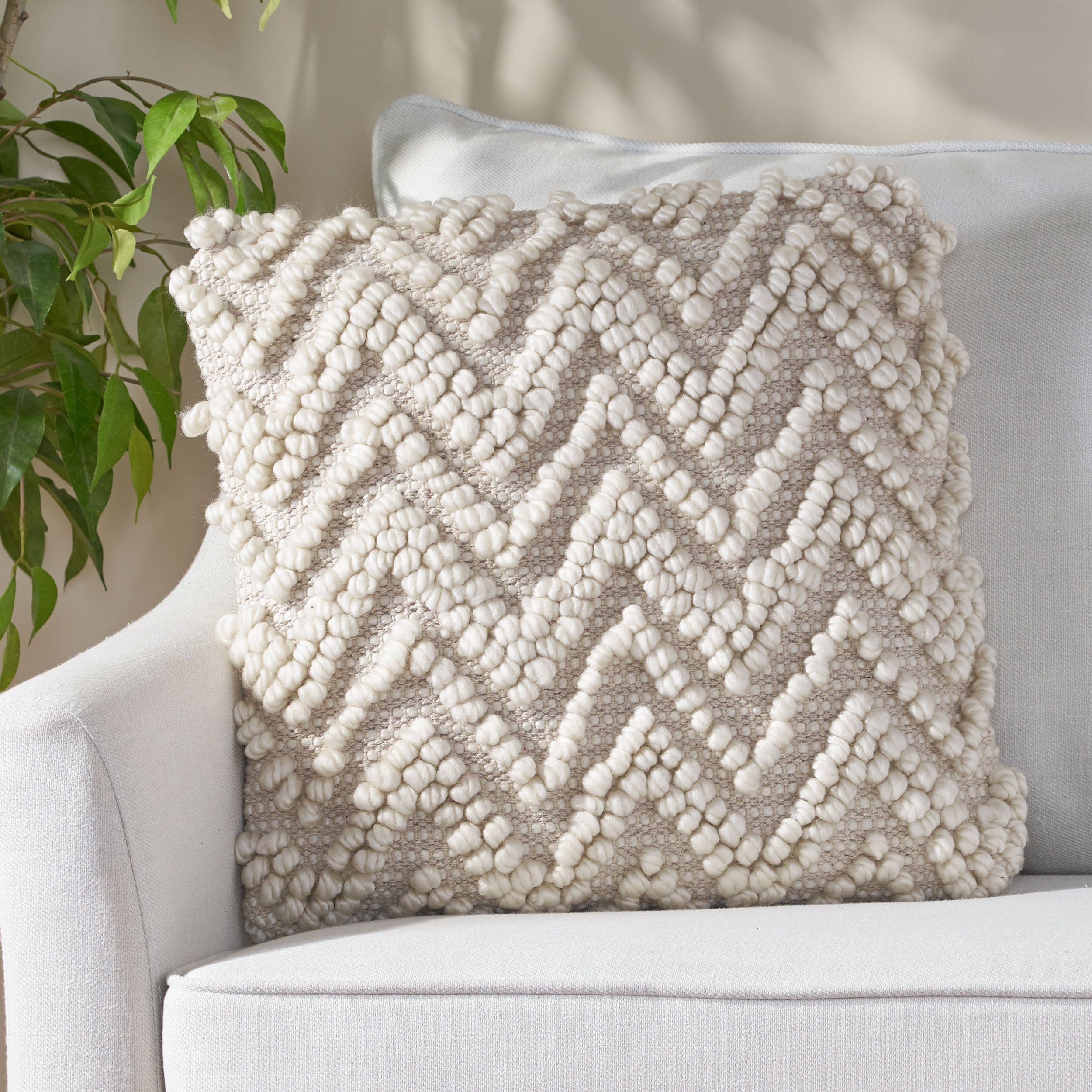 Tiyanna Hand Loomed Boho Throw Pillow