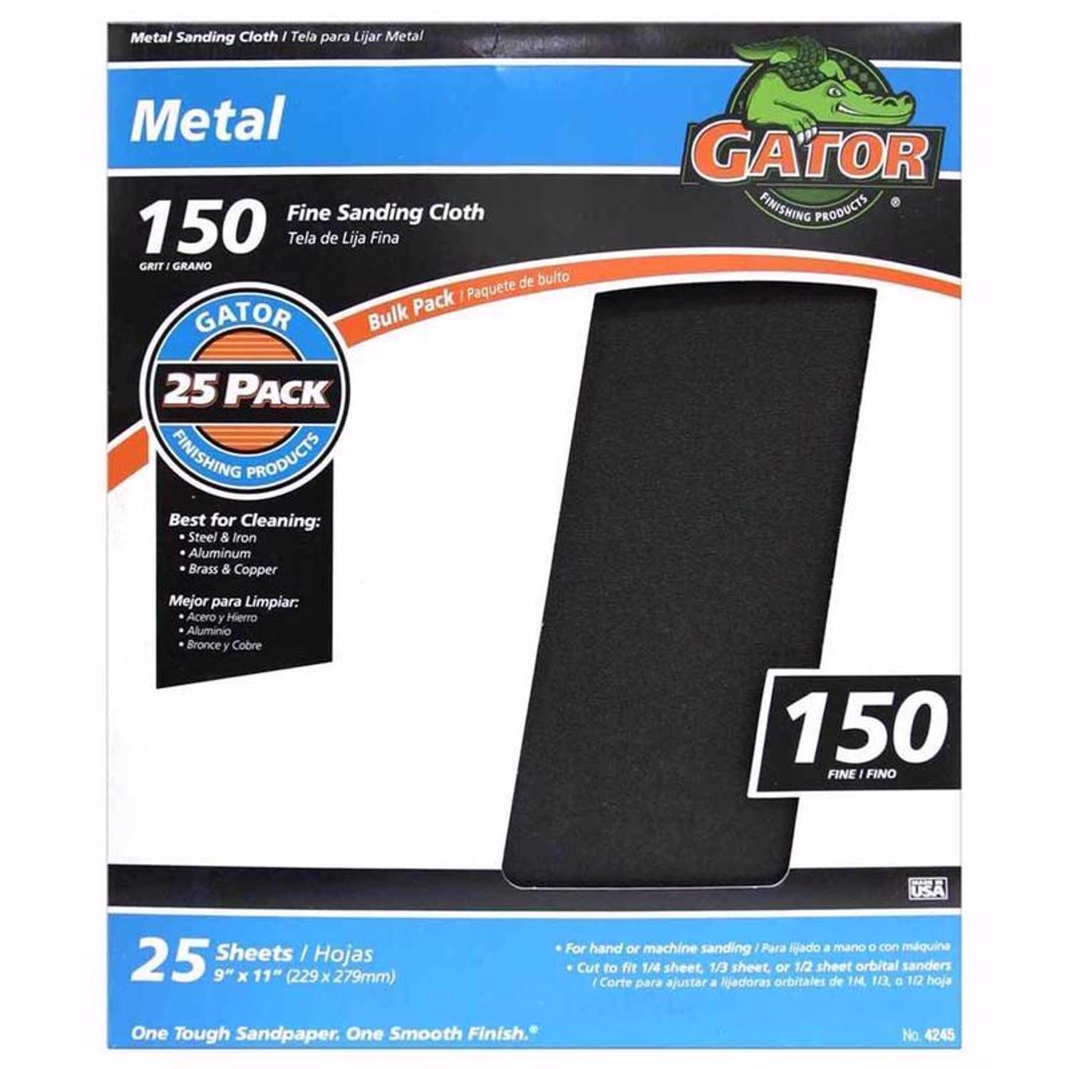 Gator 11 in. L X 9 in. W 150 Grit Emery Waterproof Sandpaper 1 pk