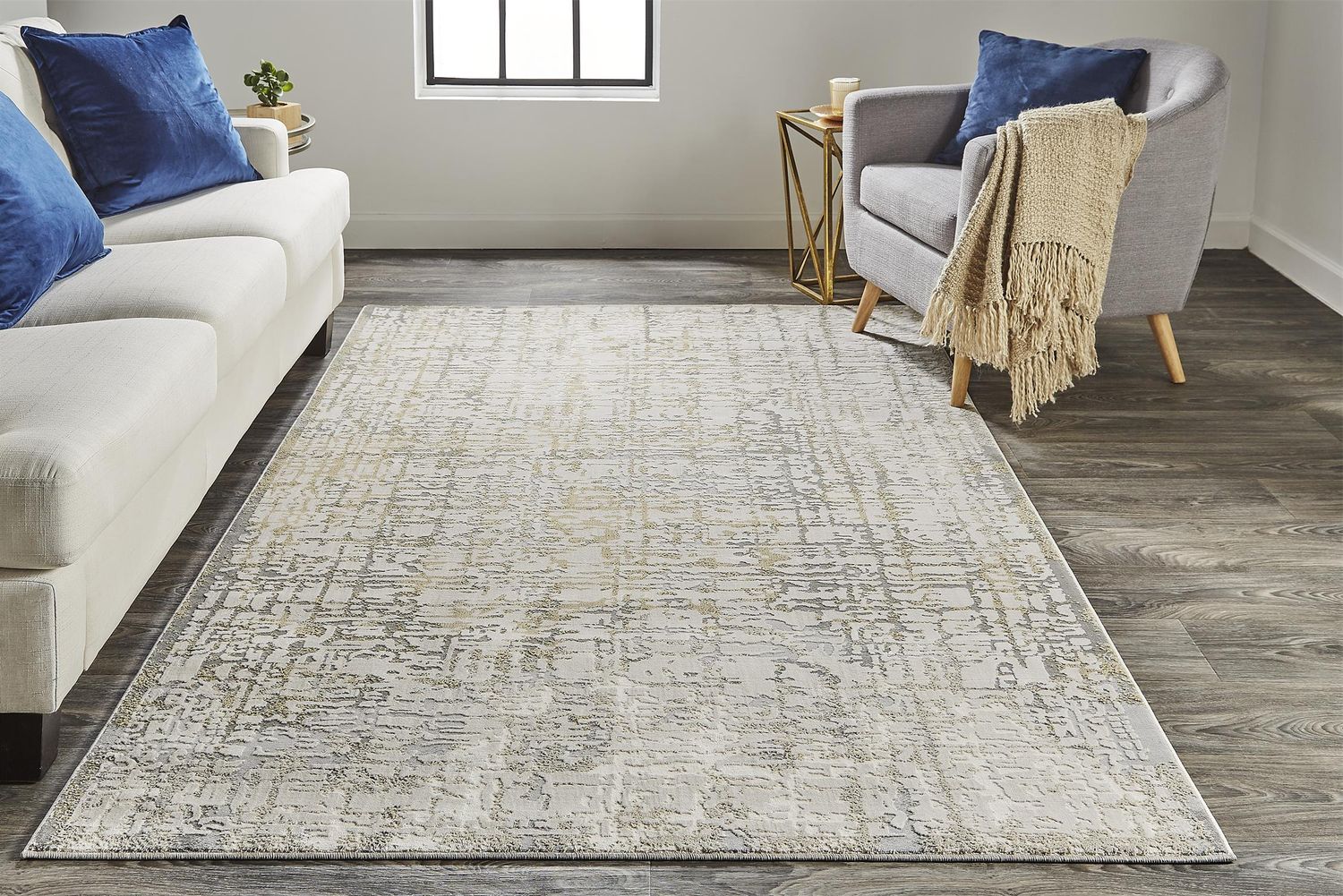 Vanhorn Ivory and Beige Rug by BD Fine