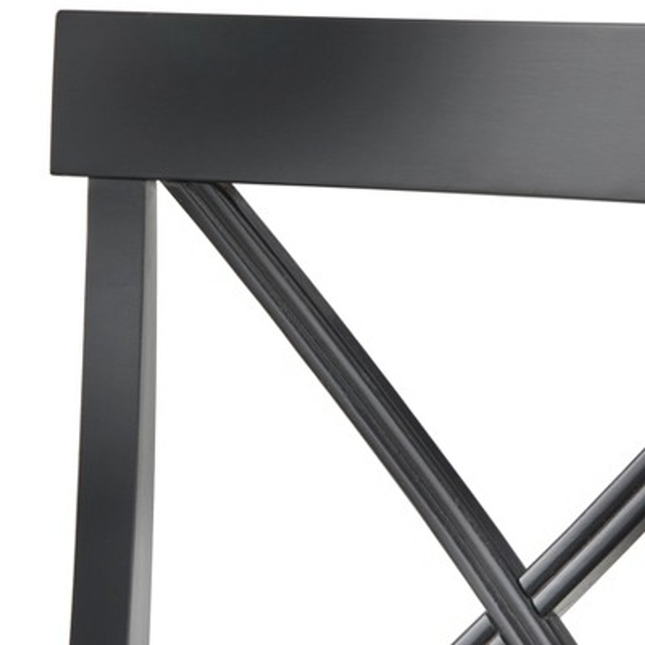 Easton Cross Back Dining Chair Black - Buylateral