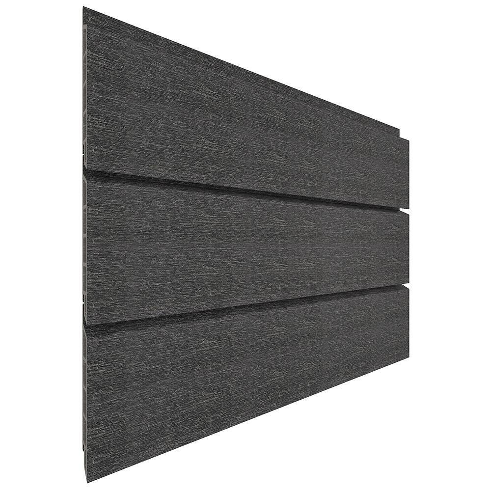 NewTechWood Shadowline All Weather System 6.7 in. x 96 in. Composite Siding in Hawaiian Charcoal UH68-8-CH