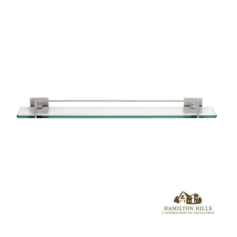 Modern Flat Brushed Glass Shelf