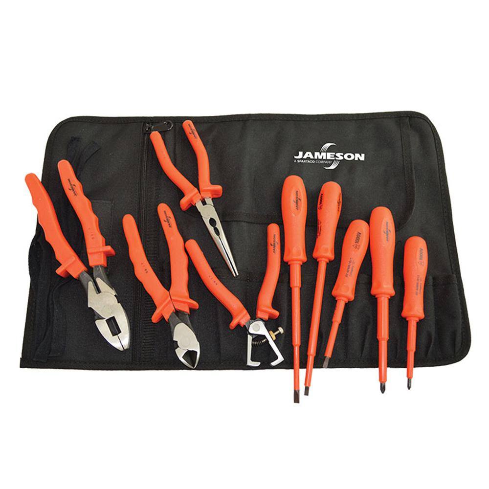 Jameson 9-Piece 1000-Volt Insulated Basic Electricians Tool Set JT-KT-00001