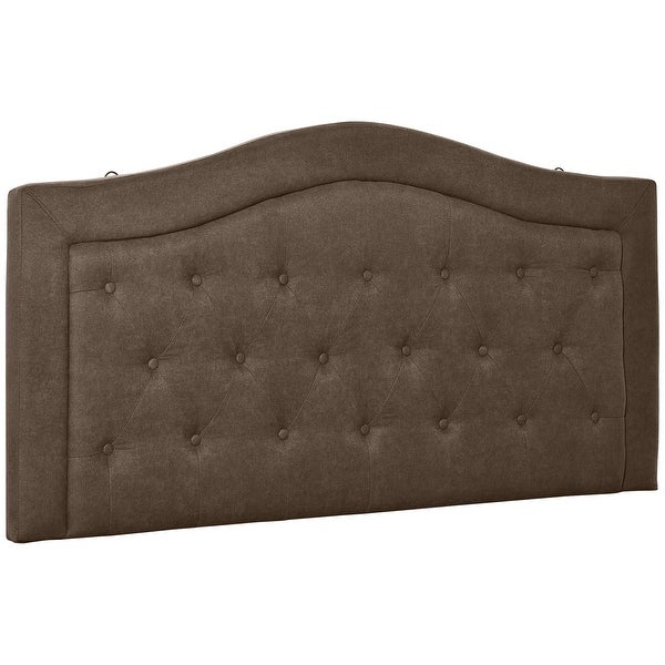 HOMCOM Upholstered Headboard， Button Tufted Bedhead Board， Home Bedroom Decoration for Full-Sized Beds - - 35386447