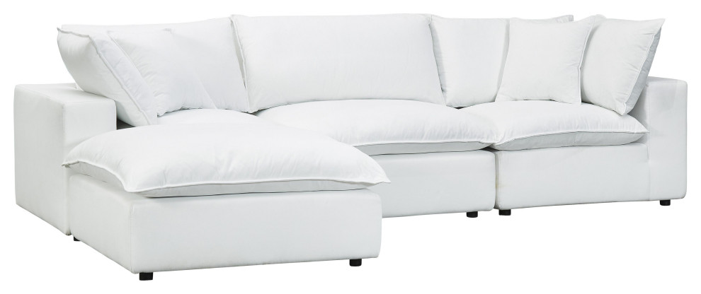 Cali Pearl Modular 4 Piece Sectional   Transitional   Sectional Sofas   by First of a Kind USA Inc  Houzz