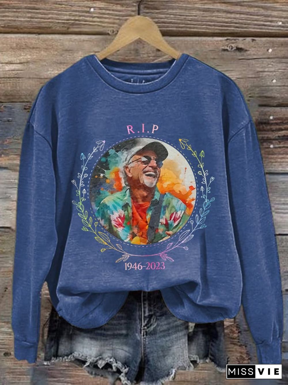 Memorial RIP Jimmy 1946-2023 Print Sweatshirt