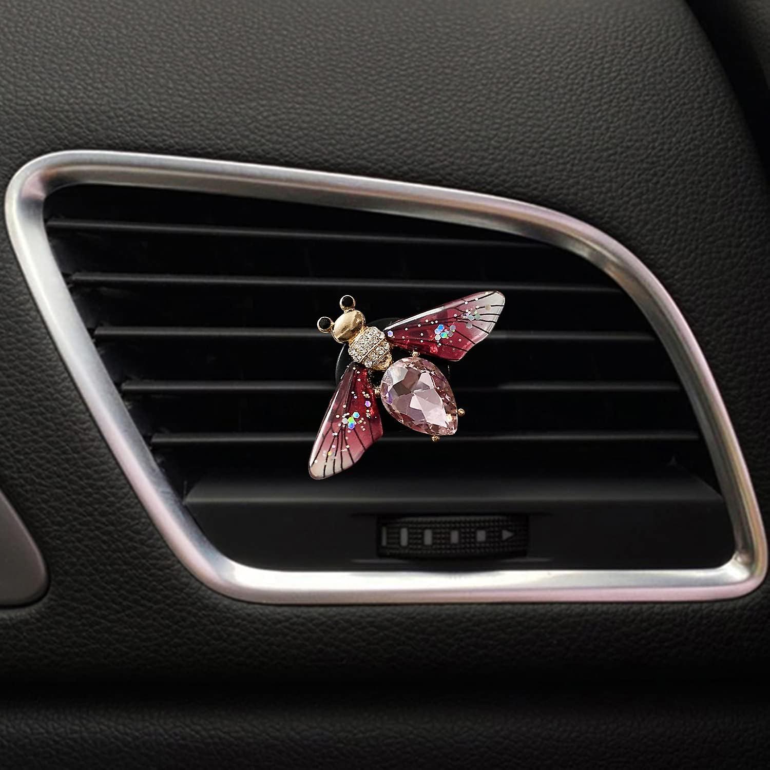 Car Air Vent Clip， 3 Pcs Bee Butterfly Dragonfly Car Air Fresheners Vent Clips Car Aromatherapy Diffuser Vent Clip Car Decoration Interior Decor