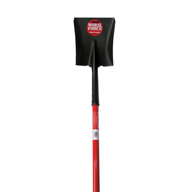 EmscoGroup 1252-1 Workforce Square-Point Shovel Long Handle- 48 in.