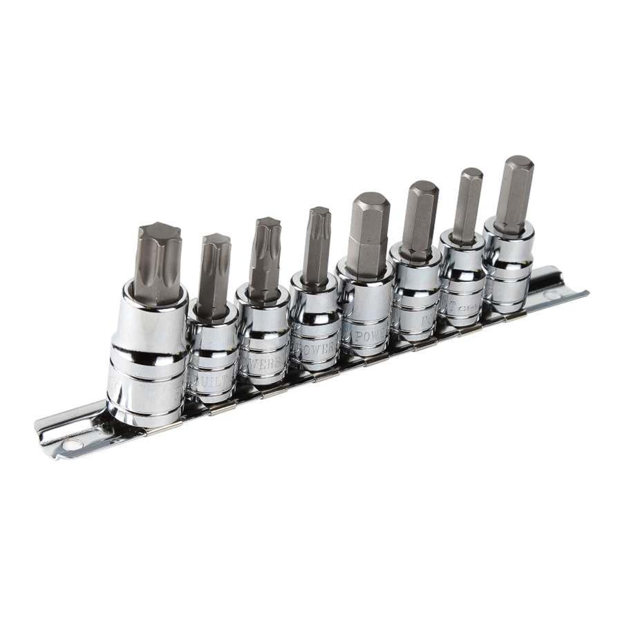 Powerbuilt Tools 940569 Powerbuilt 8-Piece Disc Brake Caliper Bit Socket Sets