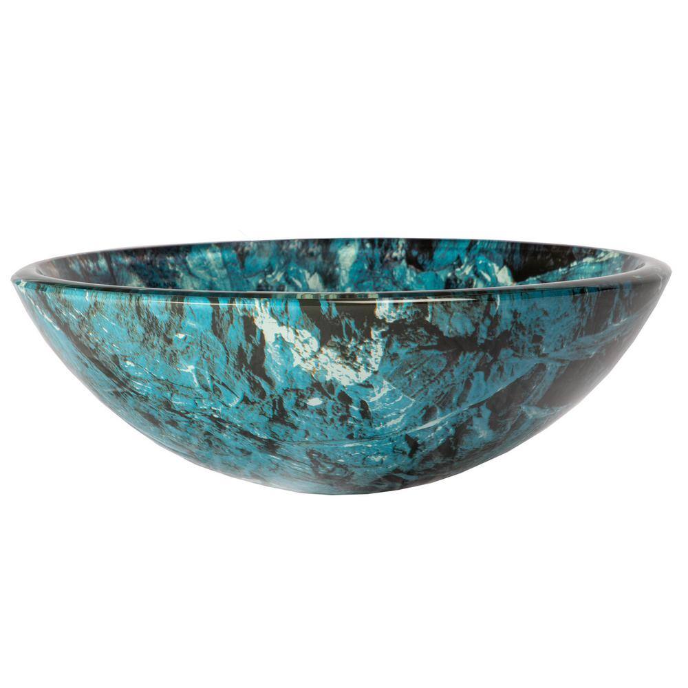 Eden Bath Cliffside Glass Vessel Sink in Multi Colors EB_GS30