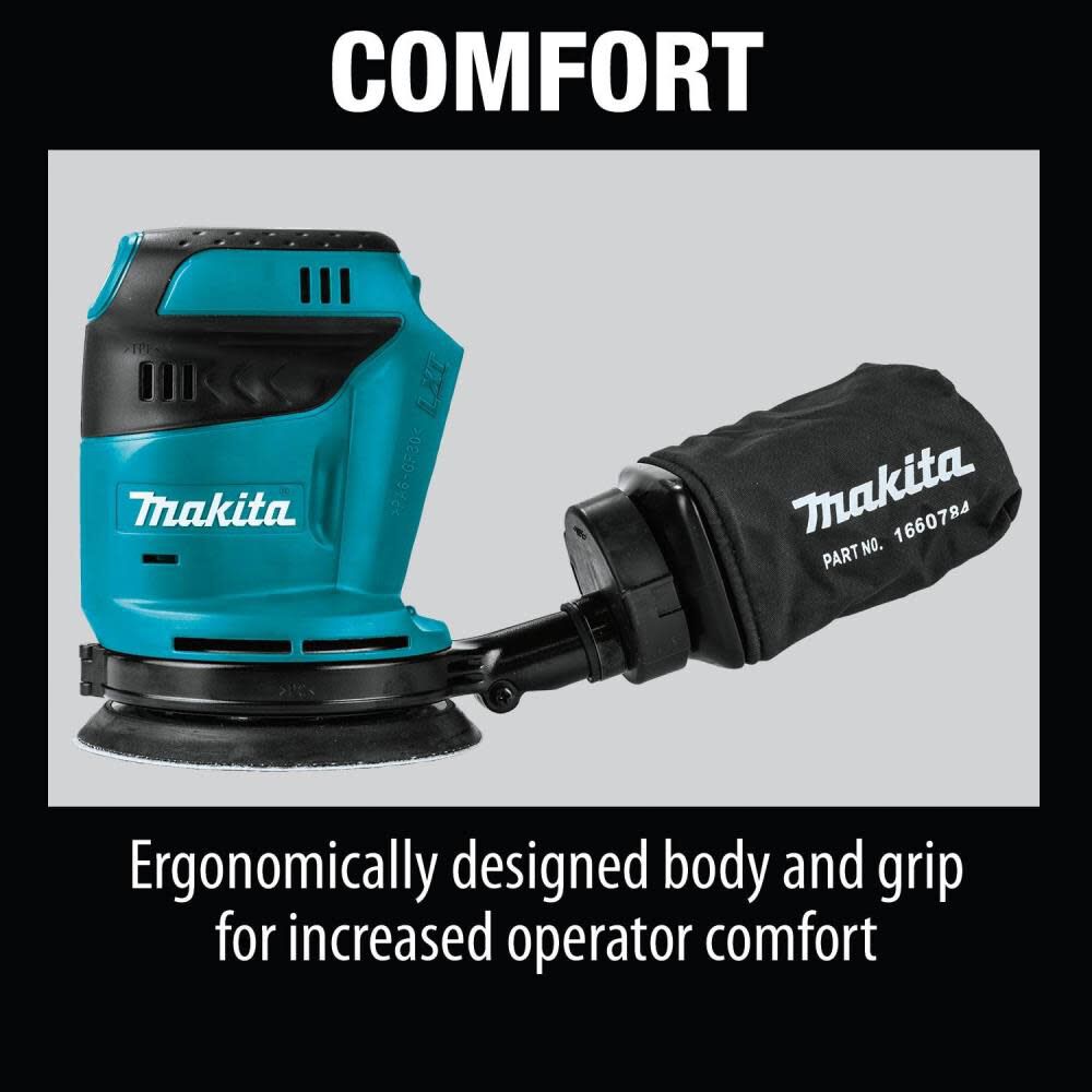 Makita 18V LXT Lithium-Ion Cordless 5 in. Random Orbit Sander (Tool only) XOB01Z from Makita