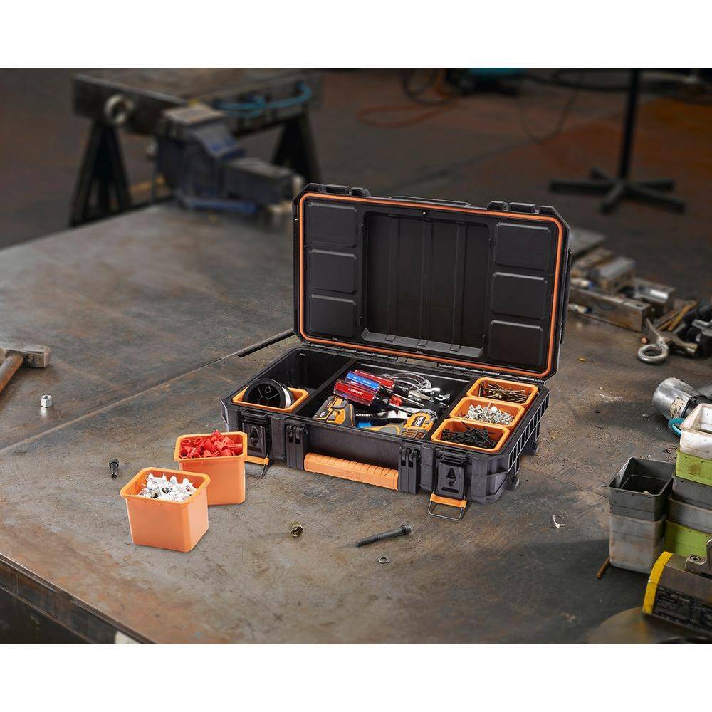 RIDGID 22 in. Pro Gear Small Parts Organizer Black 221735