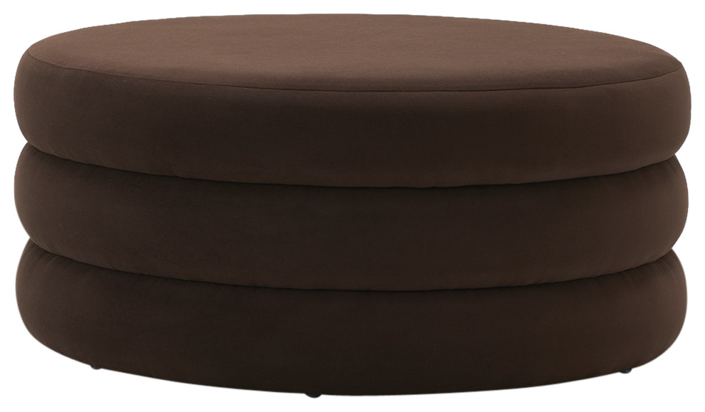 39X17 Triple Tiered Ottoman  Brown   Transitional   Footstools And Ottomans   by Sagebrook Home  Houzz