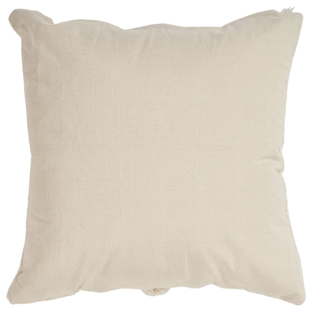 Solid Decorative Diamond Tufted Cotton Throw Pillow