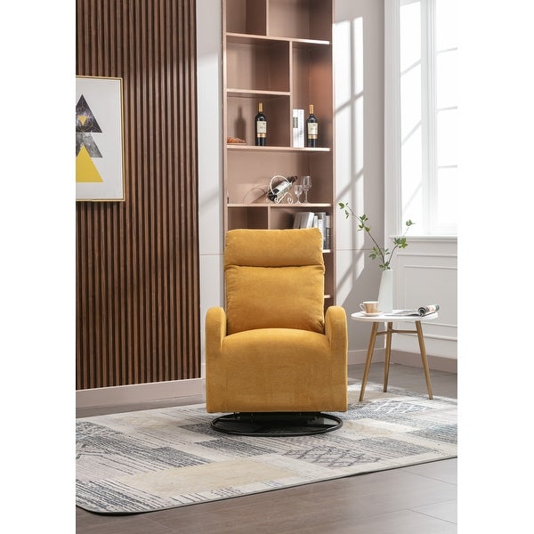 Modern Upholstered Swivel Chair with Left Bag