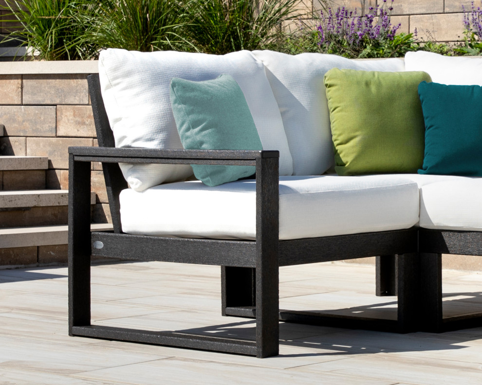 POLYWOOD EDGE Modular Left Arm Chair   Modern   Armchairs And Accent Chairs   by POLYWOOD  Houzz