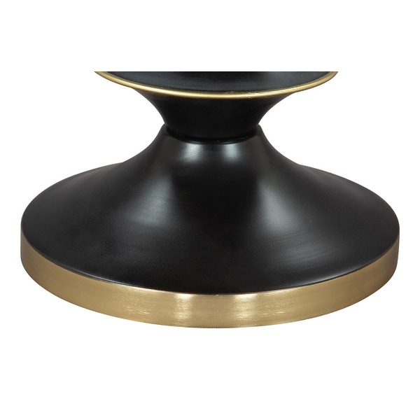 Donahue Side Table Gold and Black