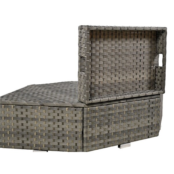 6Piece Rattan Patio Conversation Set