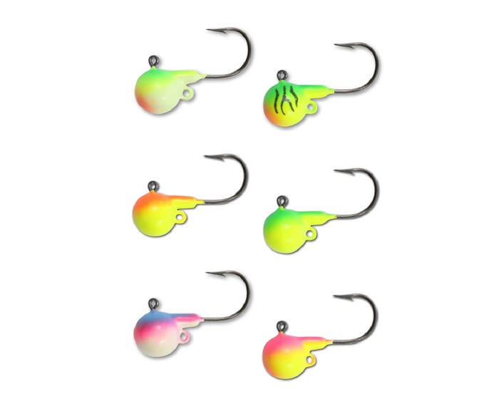 Northland Fishing Fire-Ball Jig UV， Assorted 6 Pack - NOFB3699UV